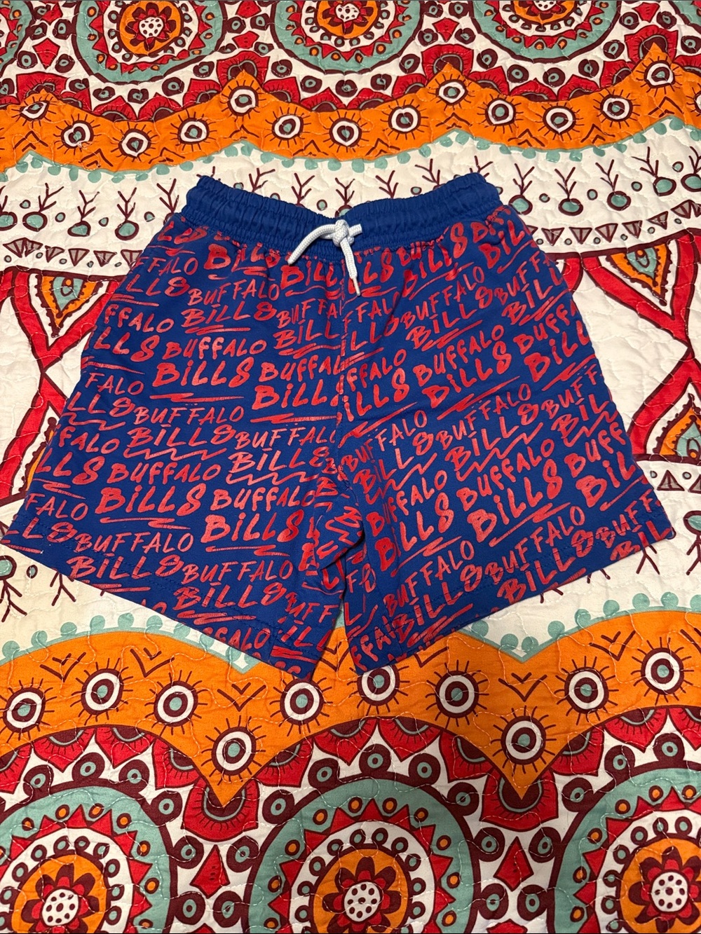 Buffalo Bills Kids Blue & Red Logo Shorts